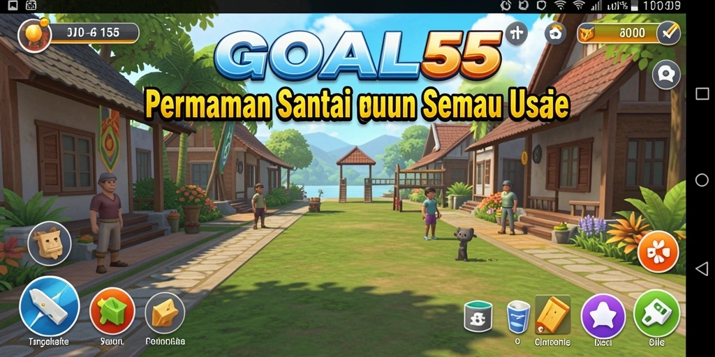 Tampilan gameplay seru dan interaktif dari GOAL55.