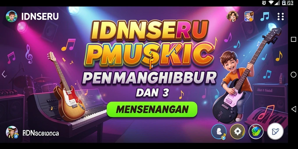 Tangkapan layar IDNSERU menampilkan gameplay interaktif yang menyenangkan.