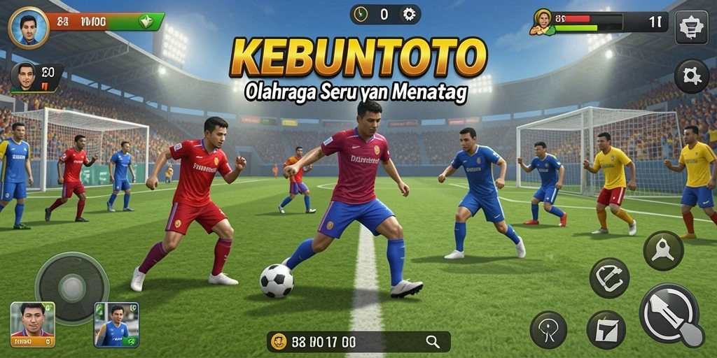 Tampilan gameplay seru dari KEBUNTOTO dengan olahraga yang menarik.