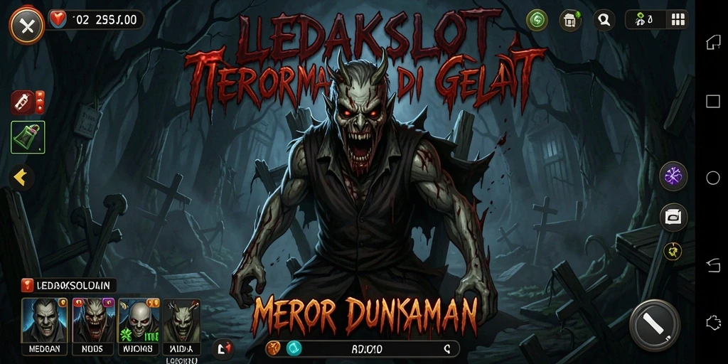 Gameplay menegangkan LEDAKSLOT dengan suasana Horror yang mencekam.