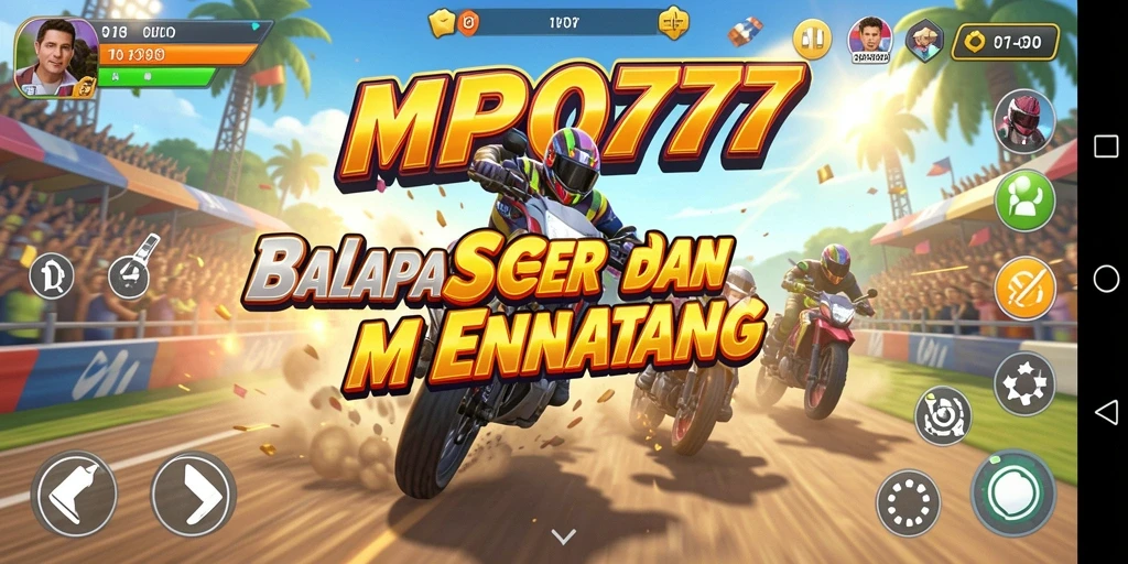 Tampilan aksi balapan seru dalam MPO777 dengan grafik menakjubkan.