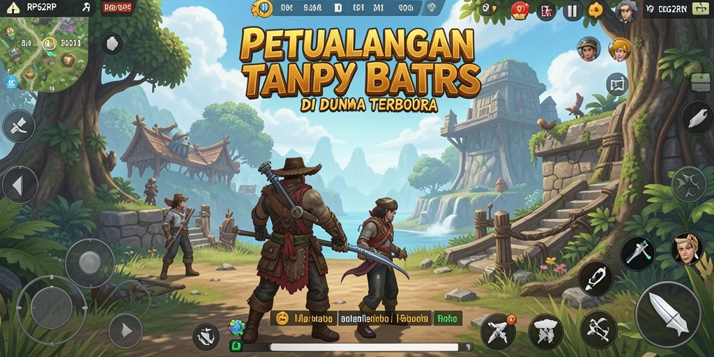 Screenshot gameplay RP62RP menunjukkan petualangan mendalam di dunia terbuka.