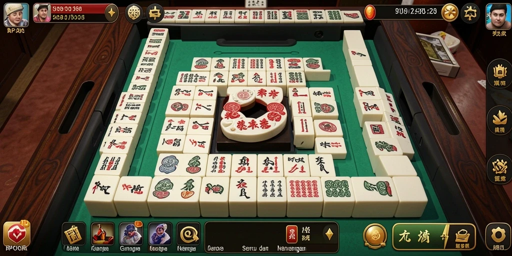 Tampilan menarik saat bermain RPOK dengan gameplay Mahjong yang menantang.