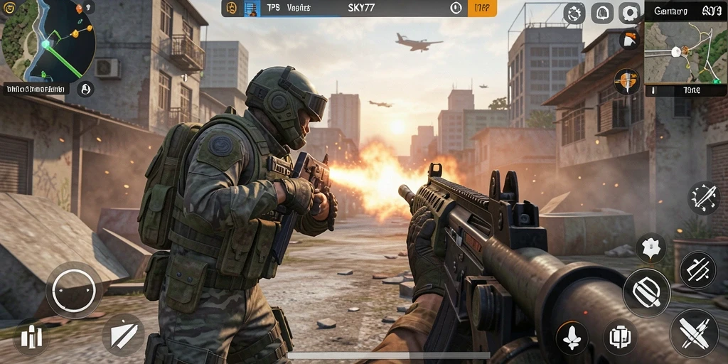 Gameplay mendebarkan dengan grafik menawan dari SKY77.