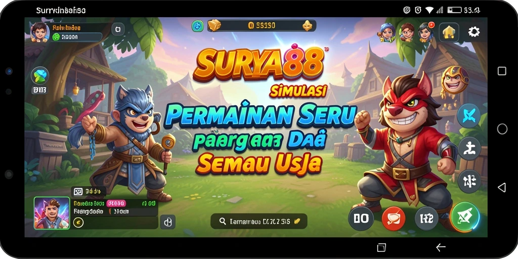 Tampilan menarik dari gameplay SURYA88 yang menampilkan keseruan simulasi.